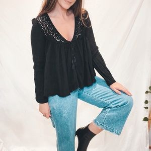 Free people babydoll blouse